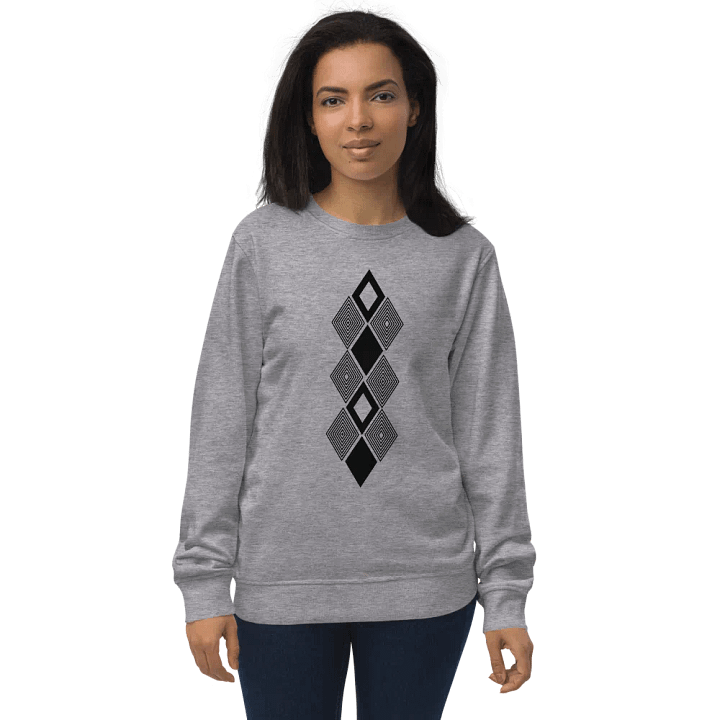 Black and white triangle design Unisex Sweatshirt product image (3)