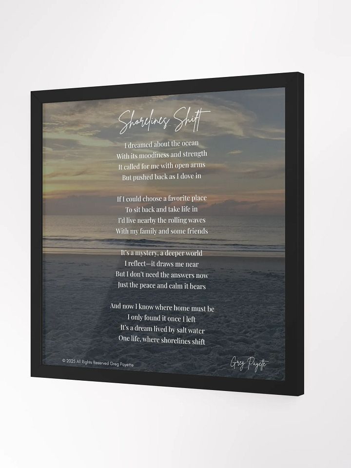 Shorelines Shift - a poem about the ocean by Greg Payette product image (18)