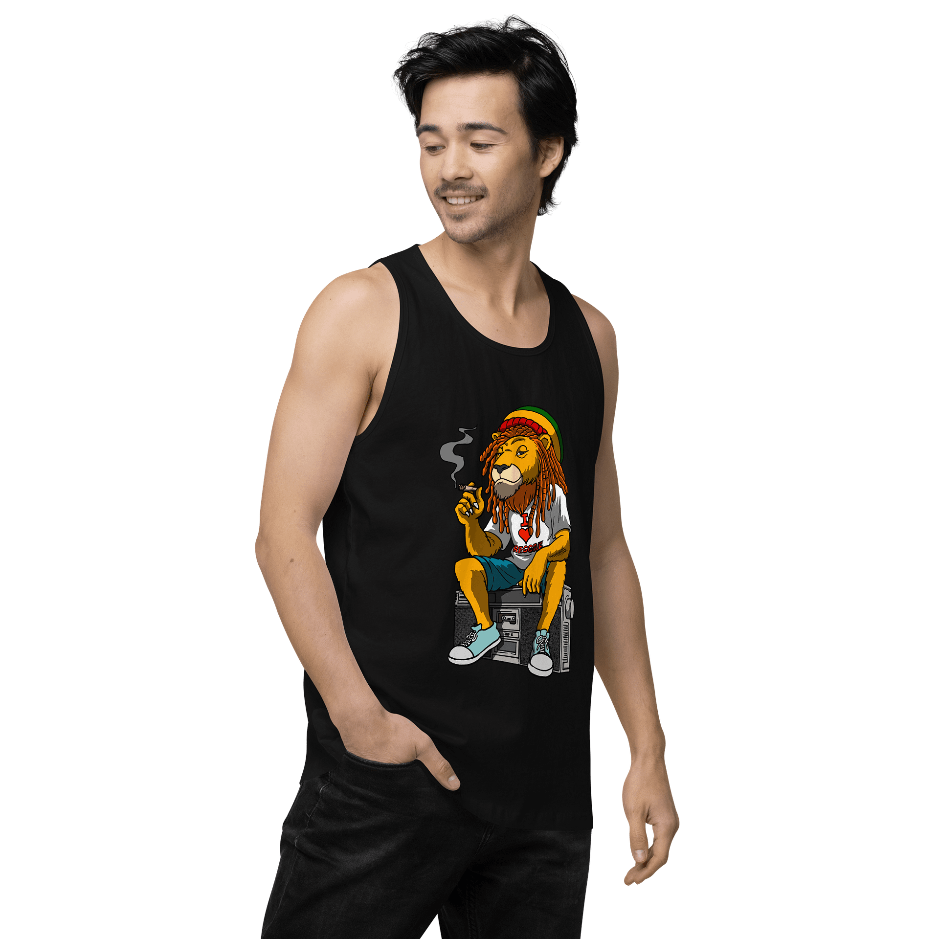 Reggae Lion Men's Tank Top product image (7)