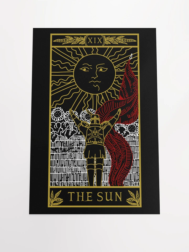 Praise The Sun Tarot Card 12x18 Print product image (1)