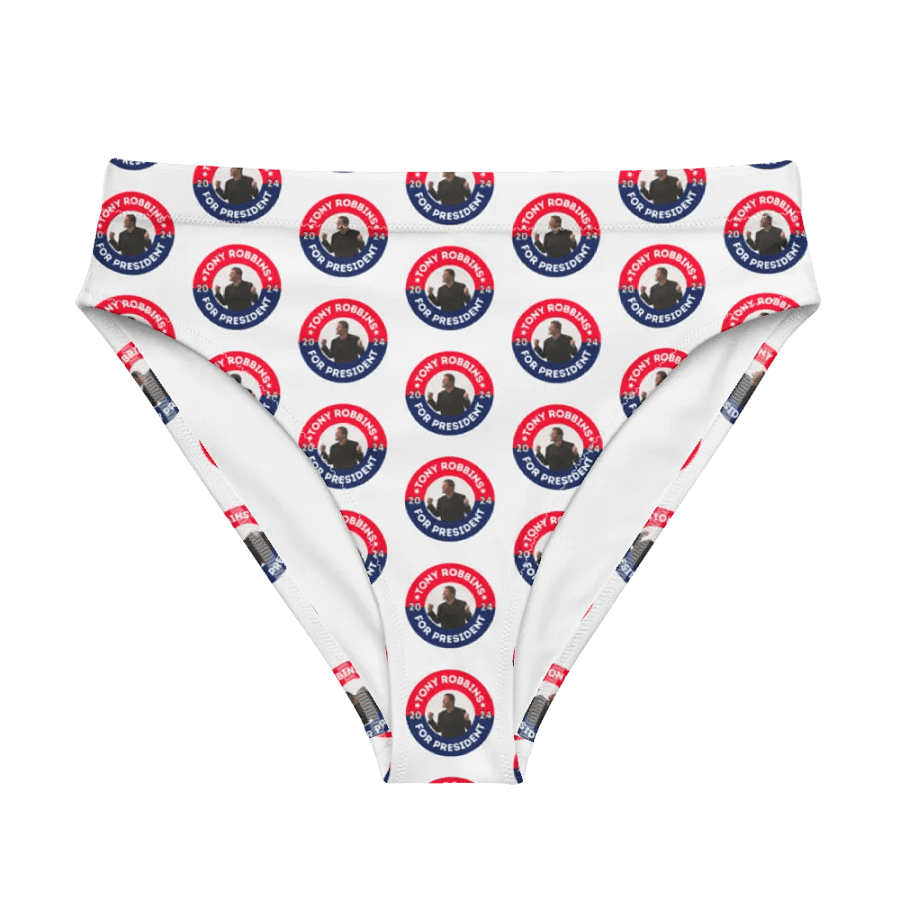 Tony Robbins for President 2024 Campaign Button High Waisted Bikini Bottoms product image (5)