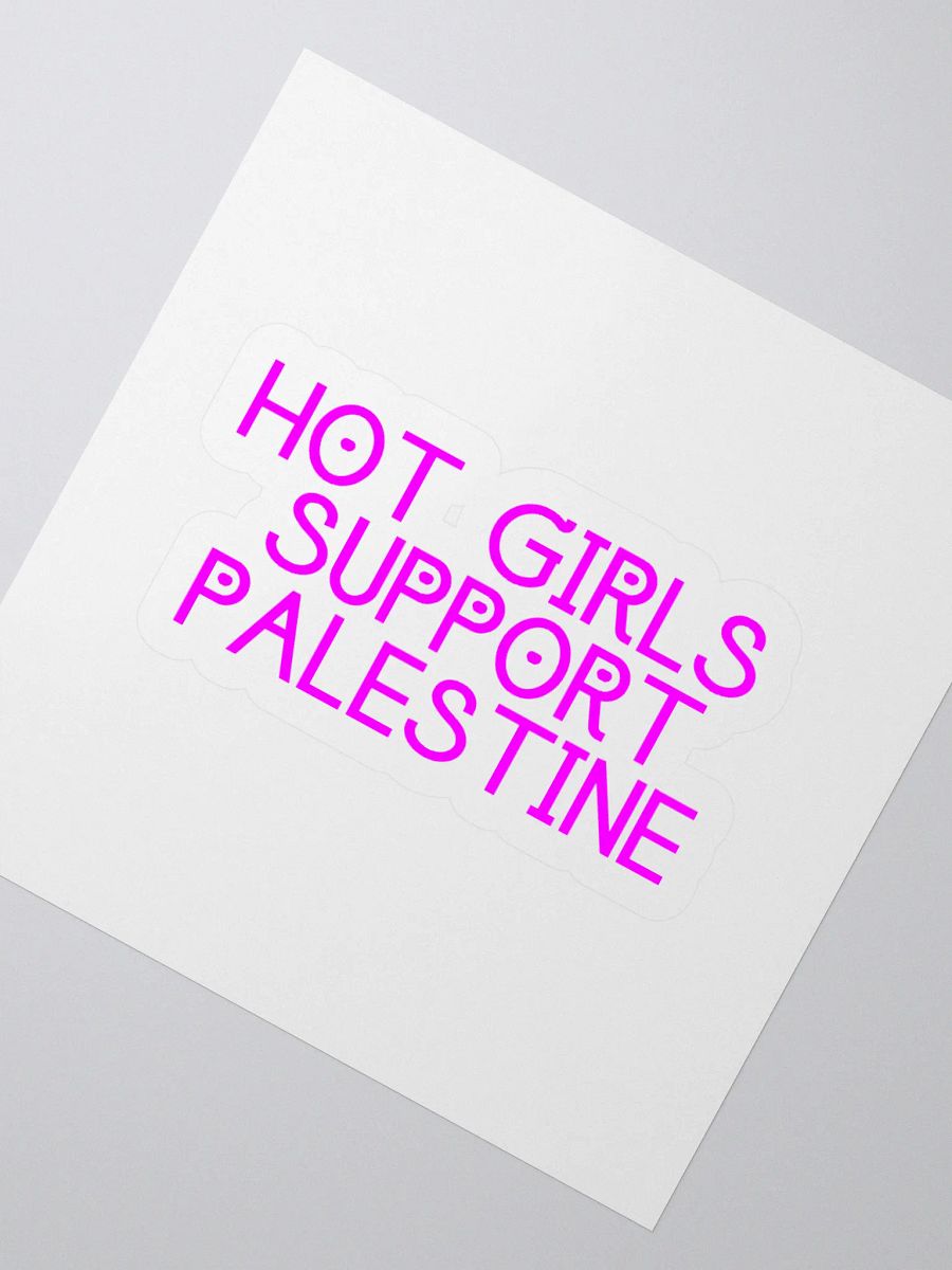 HOT GIRLS SUPPORT PALESTINE Sticker product image (4)
