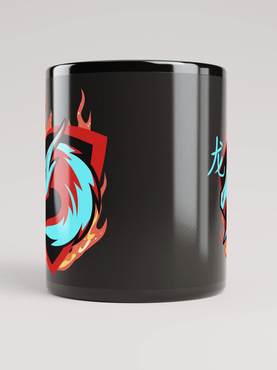 Dragon Emblem Black Glossy Mug product image (3)