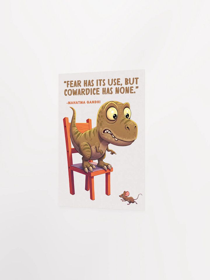 Mohatma Gandhi Motivational Quote - Dino Fear Poster product image (13)
