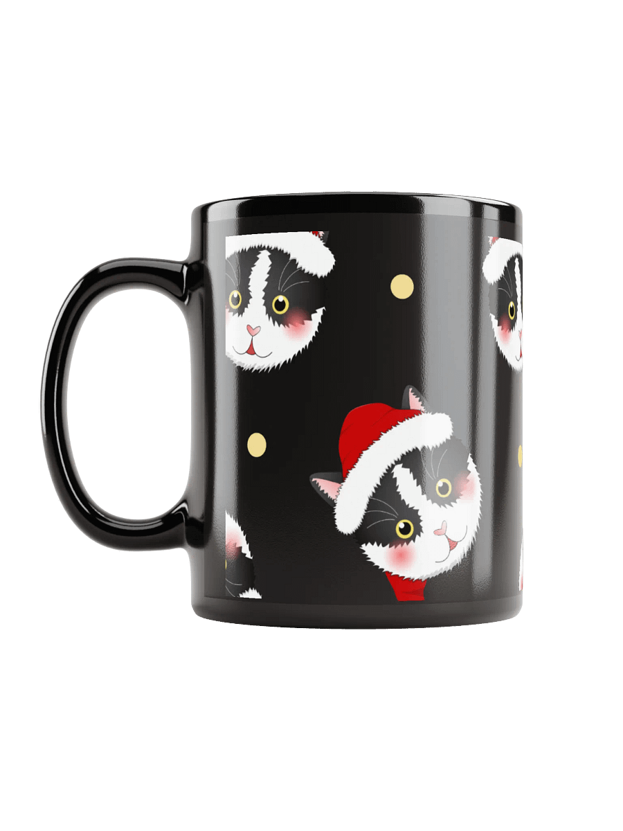 Santa Cats Black Glossy Mug product image (11)