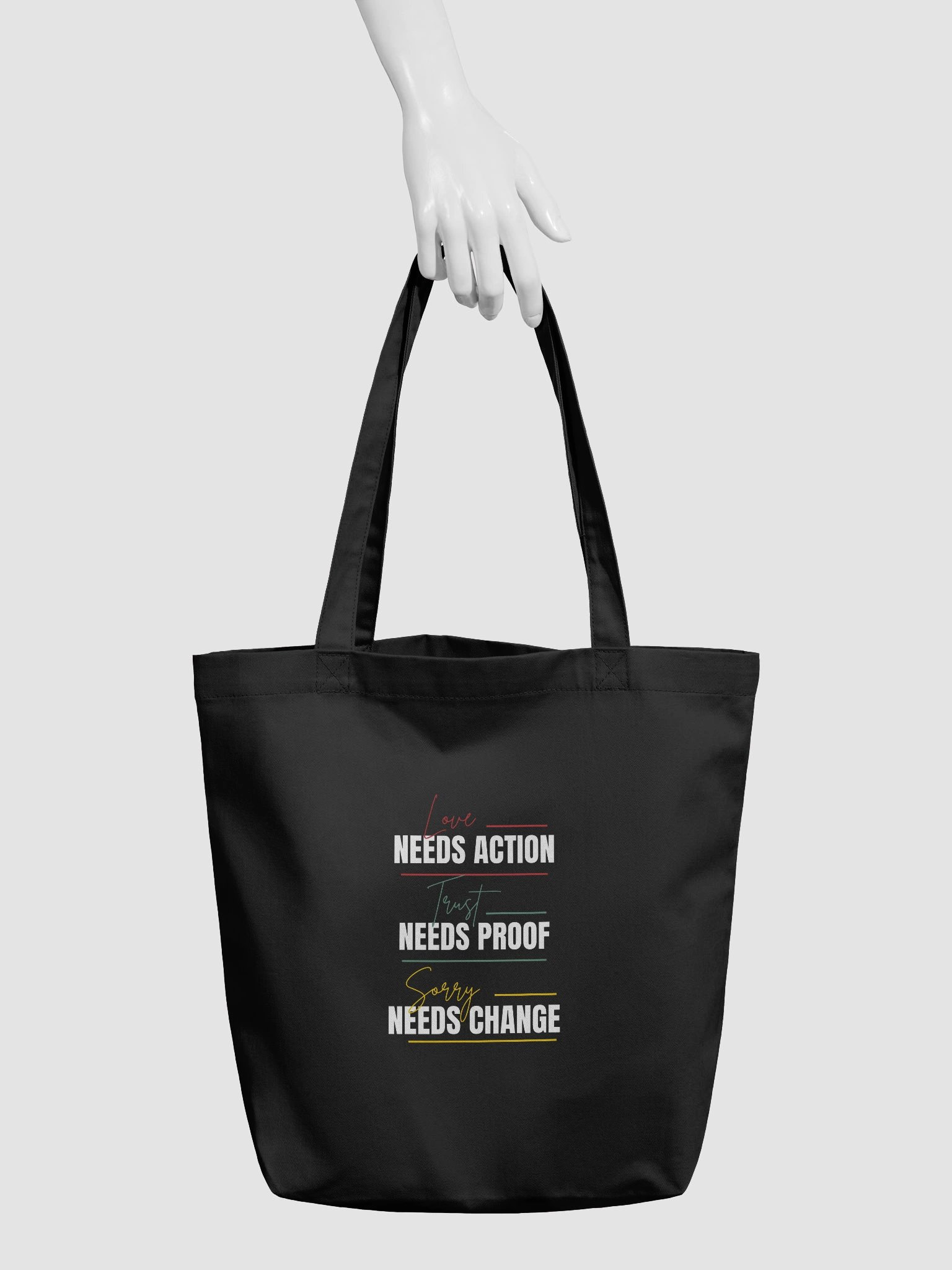 Love needs action Eco Tote Bag product image (3)