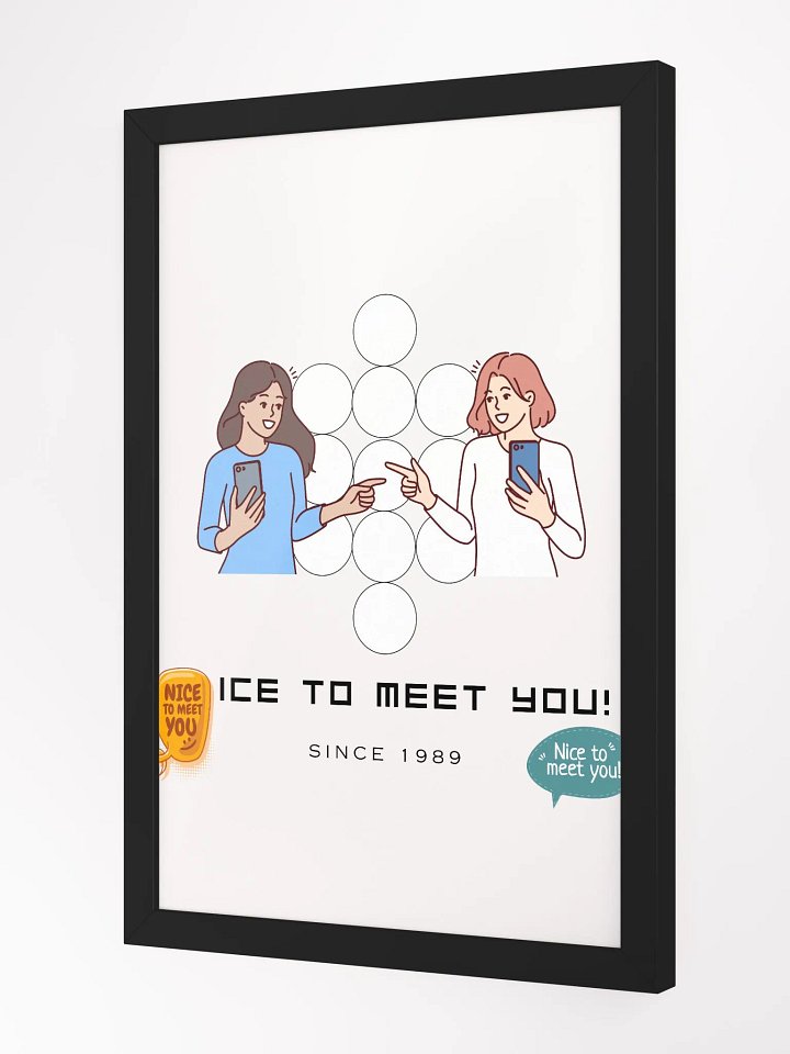 Ice To Meet You! Expression Framed High-Quality Matte Poster (in) product image (2)