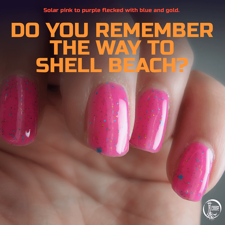 DO YOU REMEMBER THE WAY TO SHELL BEACH? - Solar Pink to Purple Glitter Nail Polish product image (1)