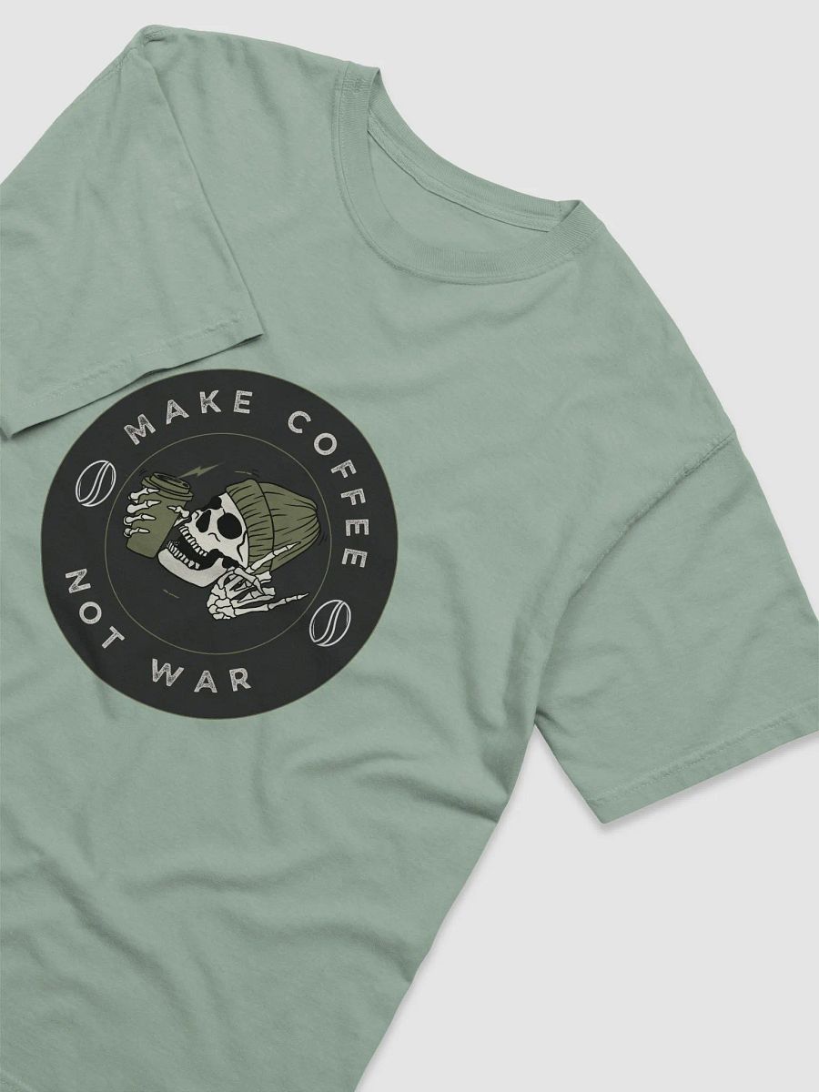 Peaceful Coffee Skeleton T-Shirt product image (28)