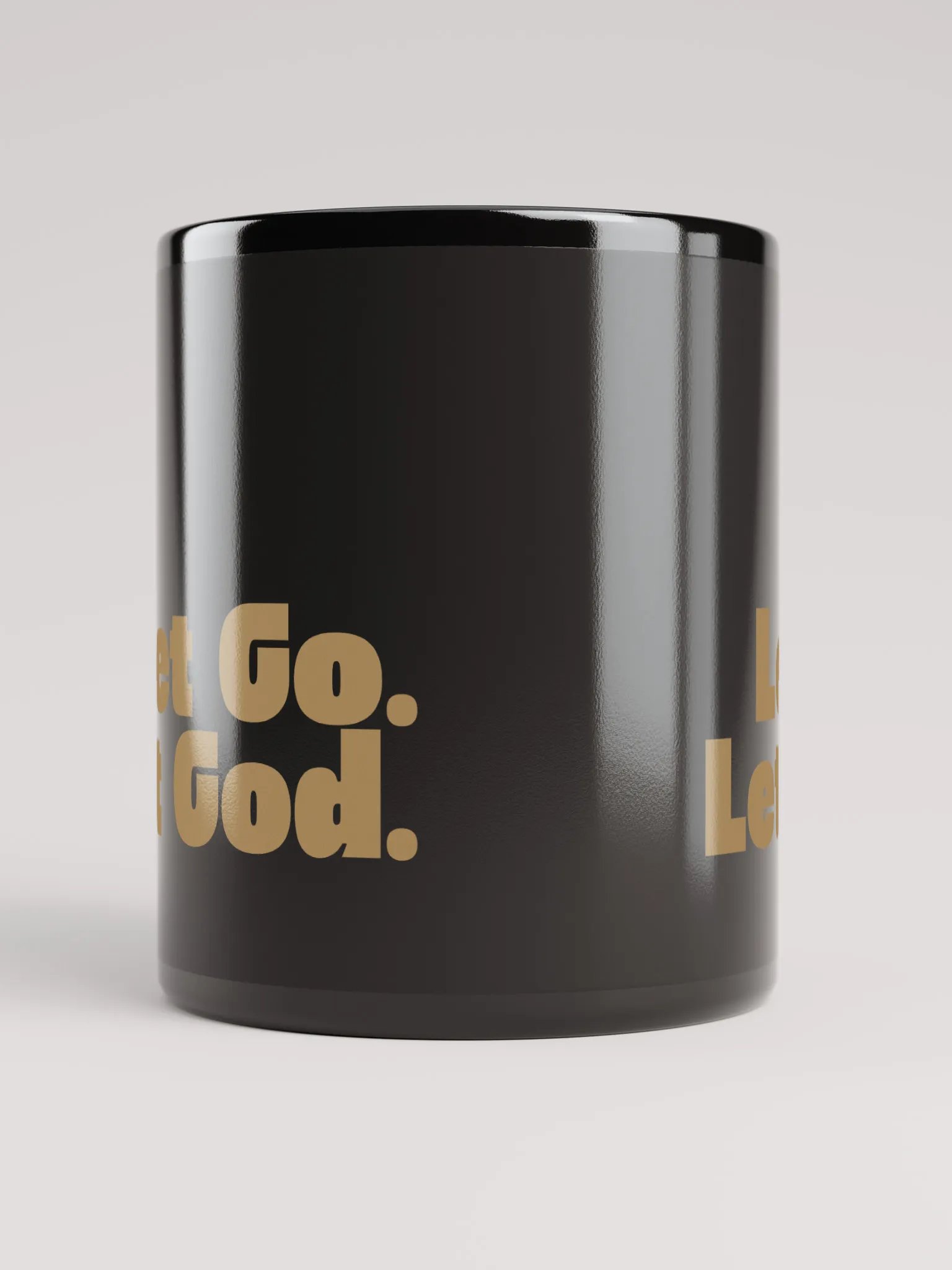 Let Go. Let God. - Coffee Mug in Black & Tan product image (6)