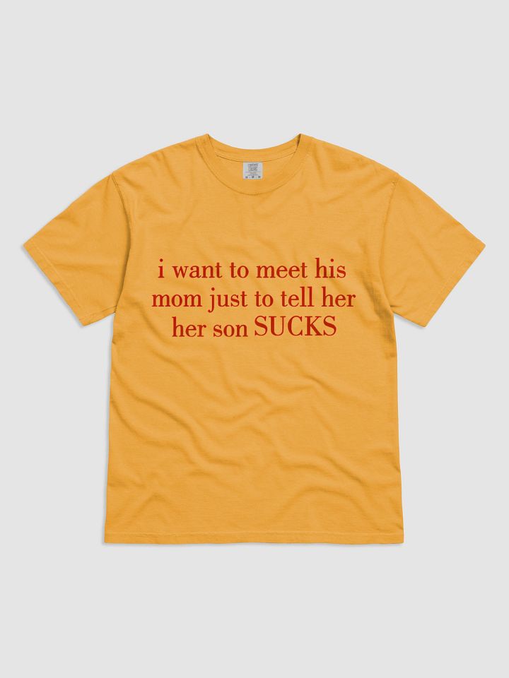 I want to meet his mom just to tell her her son SUCKS T-Shirt product image (9)