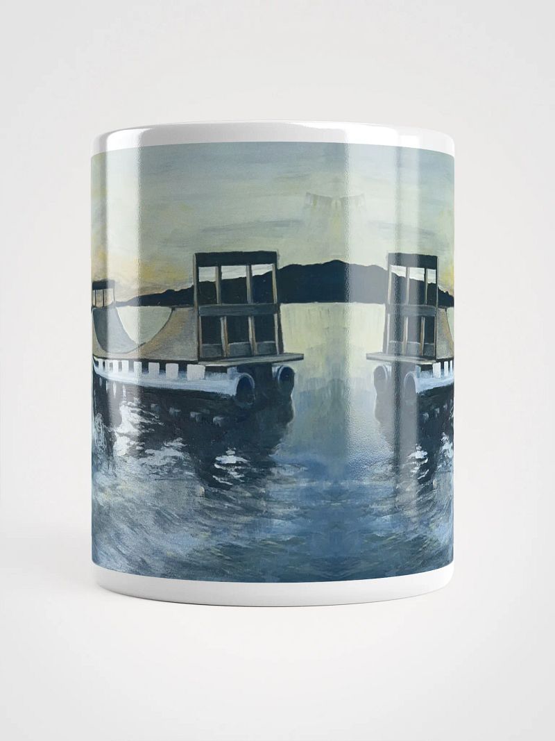 Rampboat painting coffee mug