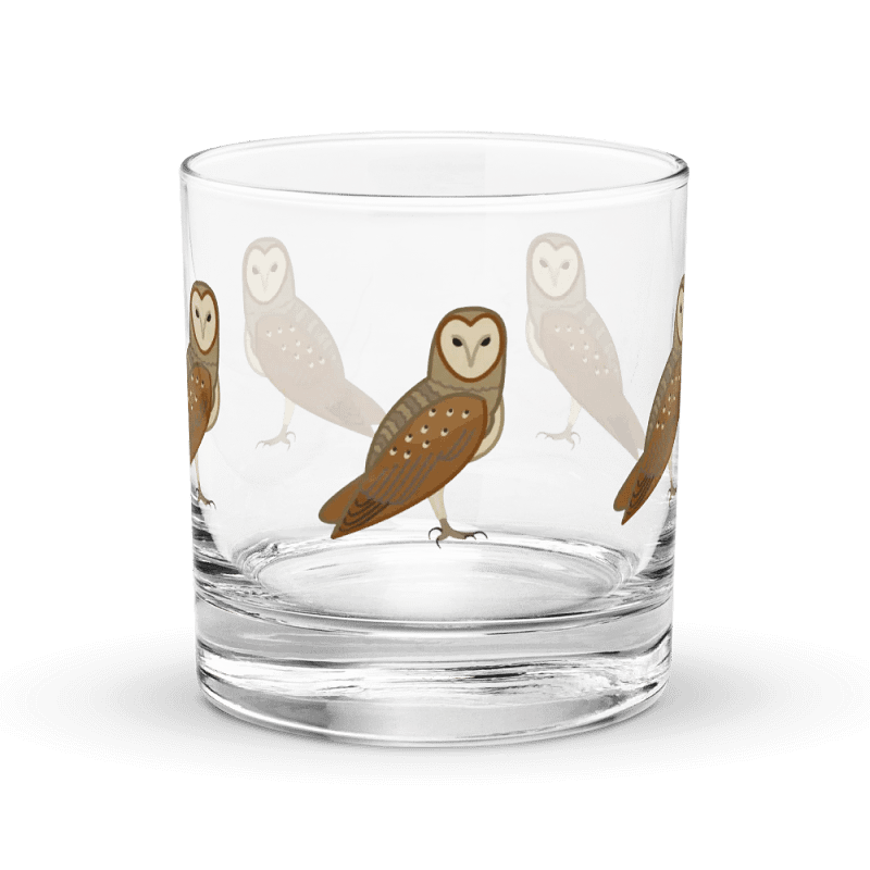 Owl Love You Forever Rocks Glass 1