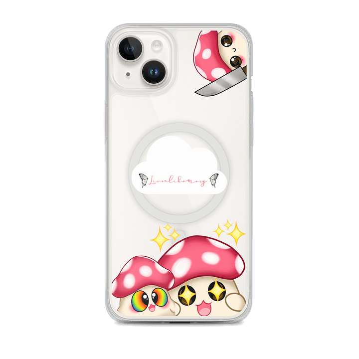 Gettin Shroomy clear iPhone case product image (2)