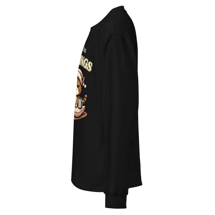 Sleepy Cat Morning Rebel Long Sleeve Shirt product image (7)