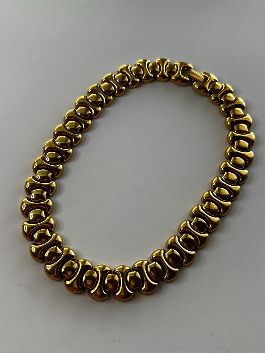 Vintage Trifari Gold Tone Choker Necklace product image (4)