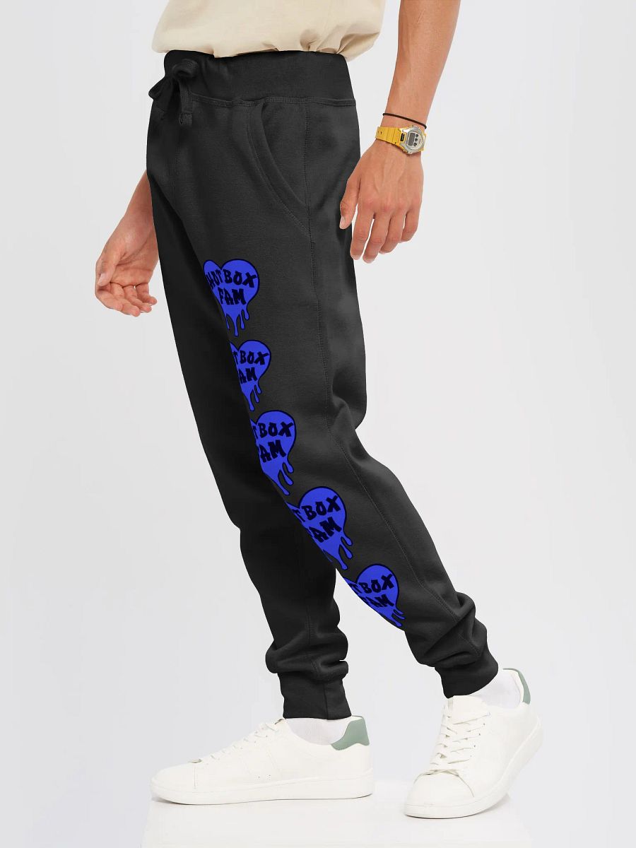 UNISEX HOT BOX FAM SOLID ROYAL BLUE LOGO SWEAT PANTS product image (28)