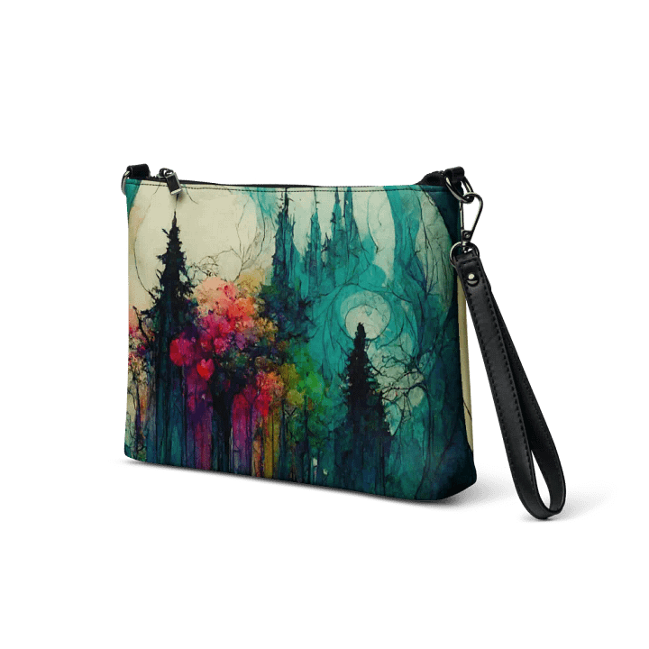 premium faux leather Dreamland Forest Crossbody Bag product image (2)