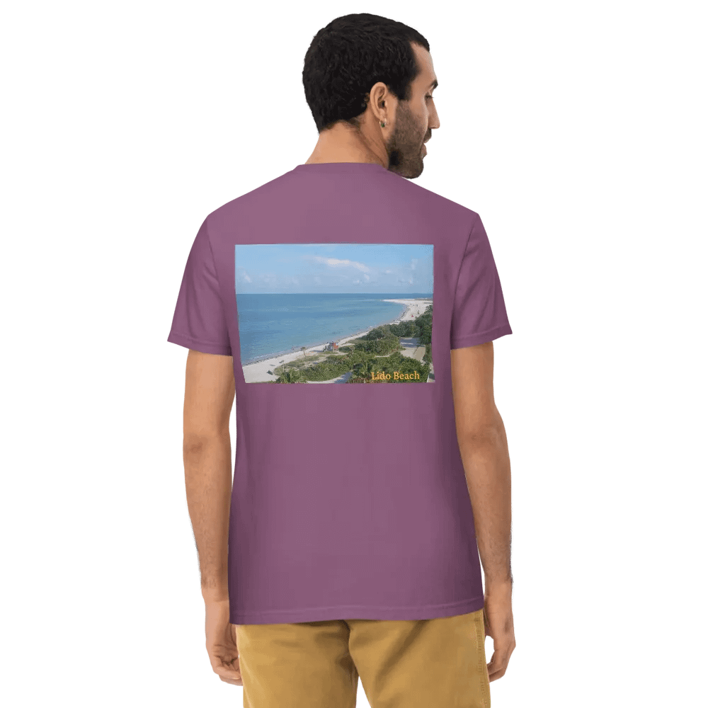 "Lido" Beach Pocket Tee Front & Back product image (8)