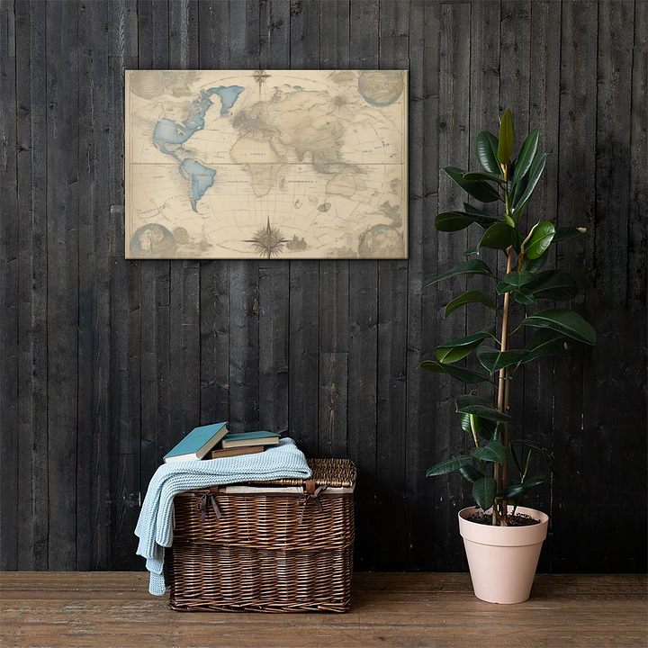 World Map for Wall Art | Earth Impressions Hand-Drawn World Map [24