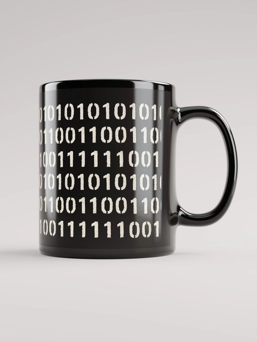 Black Binary Code Data Mug product image (1)