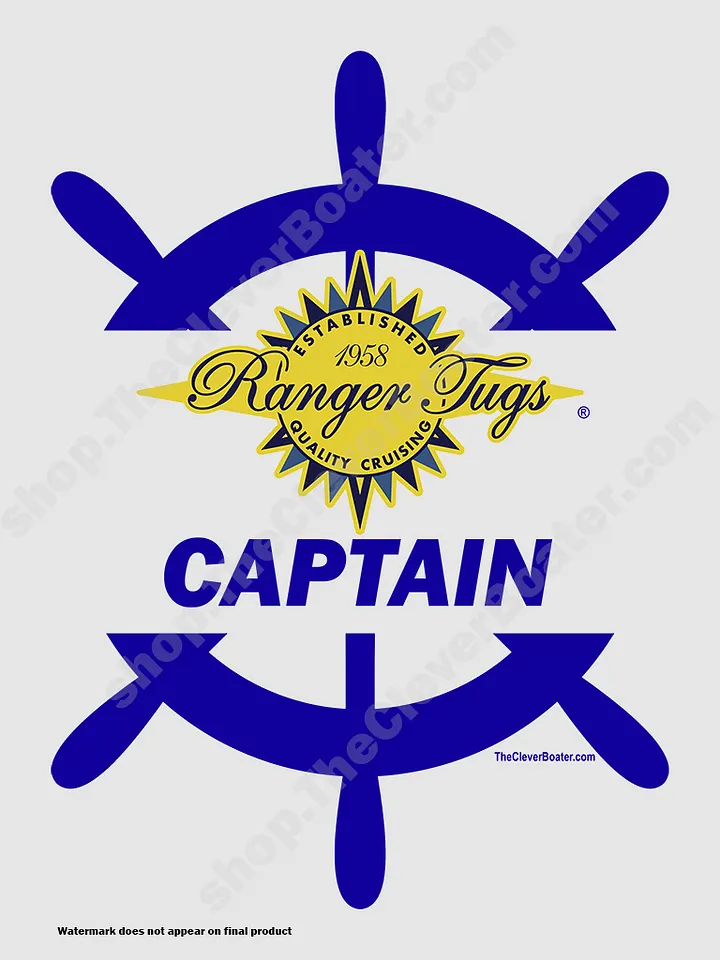 Ranger Tug Captain - T-Shirt - Light Shirt w/Blue Logo product image (2)