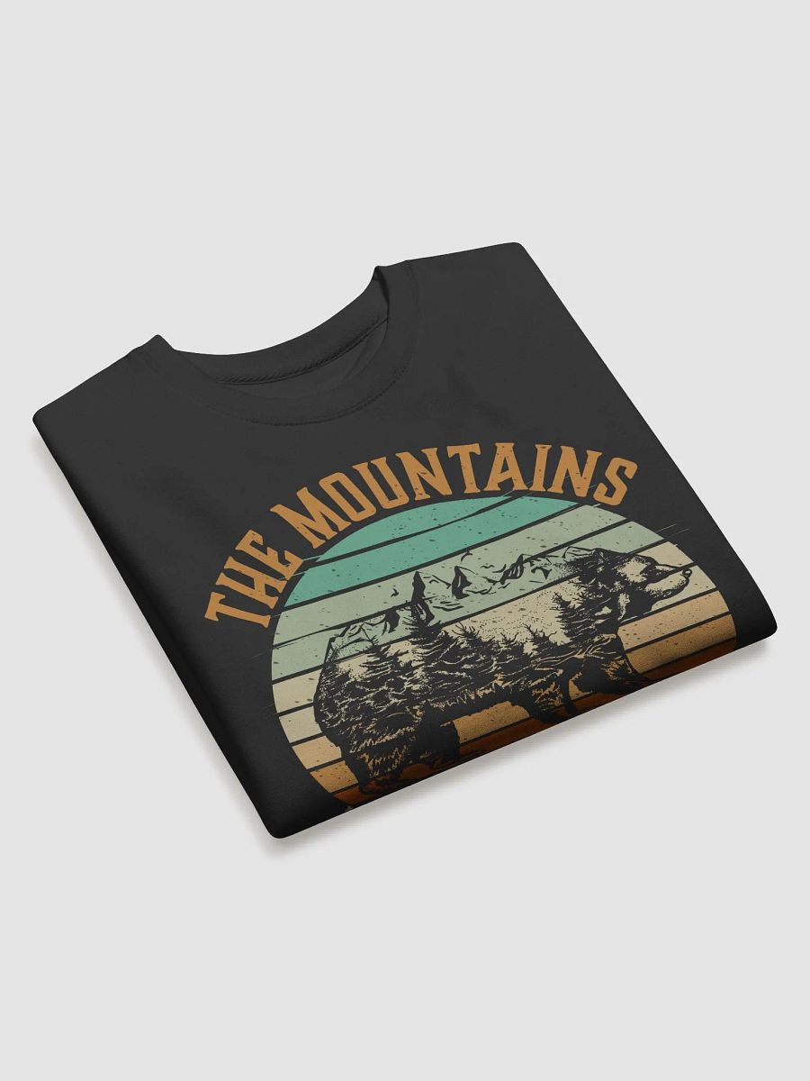 The Mountains Are Calling I Must Go Hiking Quote Unisex Premium Sweatshirt product image (3)