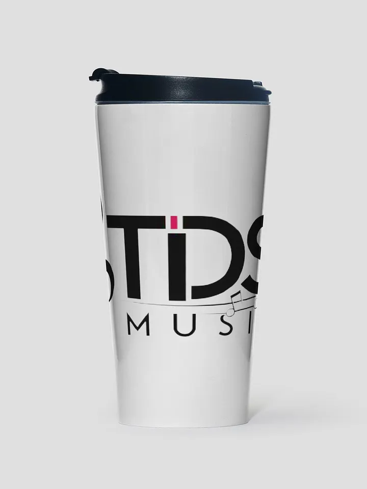 TDS Music White Stainless Steel Travel Mug product image (1)