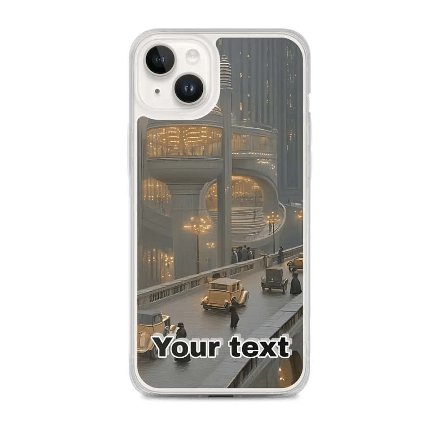Retro-Futurism iPhone® MagSafe® Clear Case product image (1)
