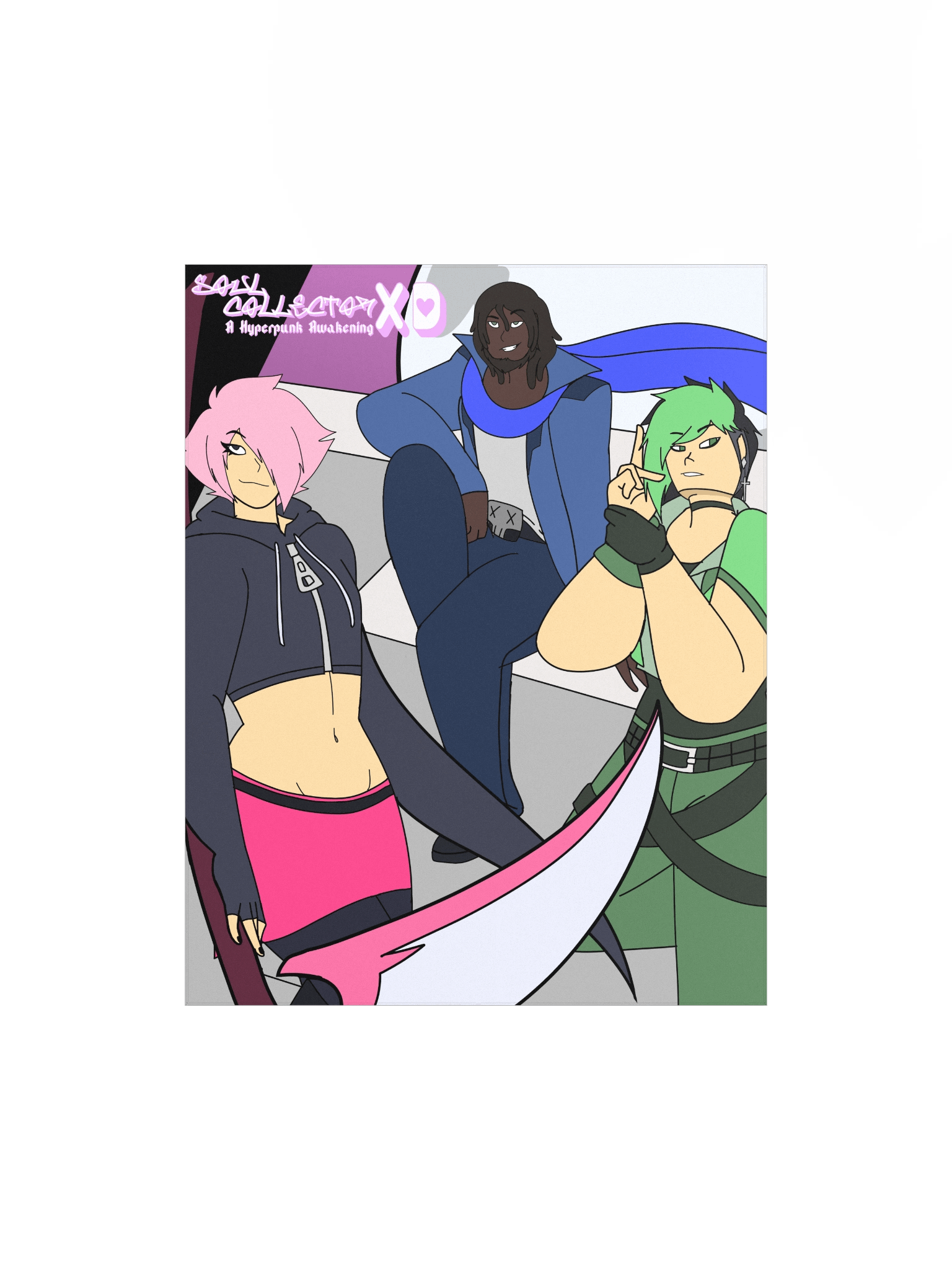 Soul Collector XD A Hyperpunk Awakening Poster product image (1)