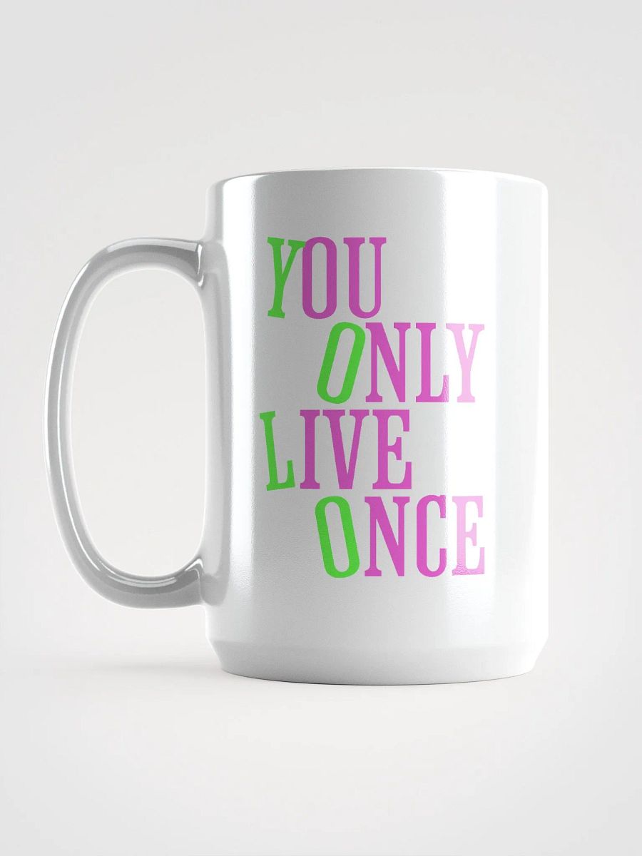 YOLO Gradient White Glossy Mug product image (6)