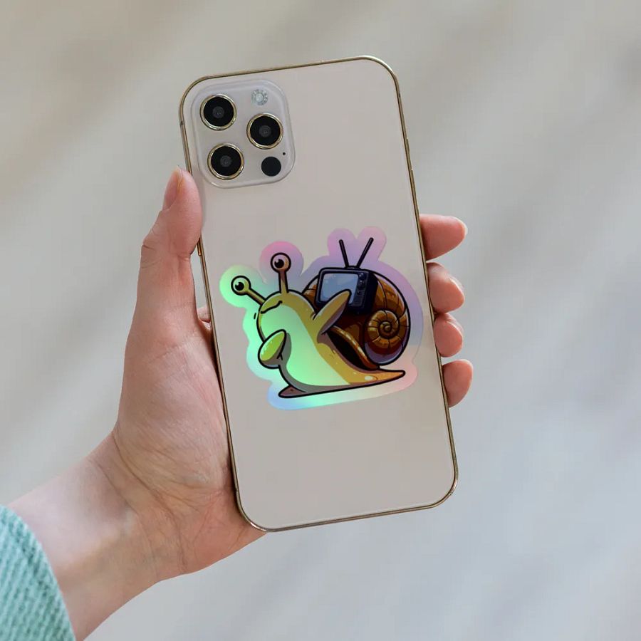 Snail TV Holographic Sticker Sheet product image (8)