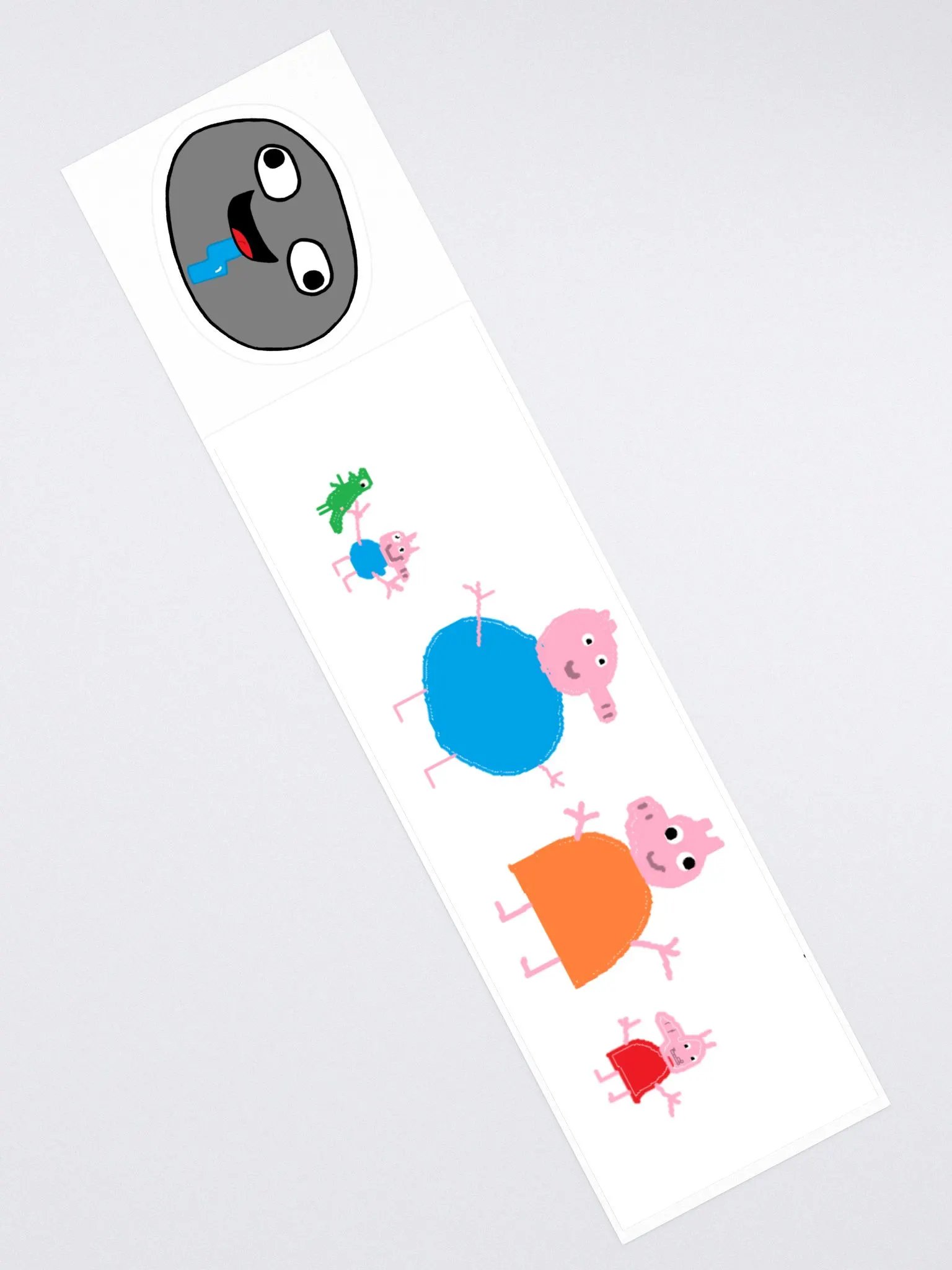 Cursed Peppa Pig Stream Art Sticker product image (3)