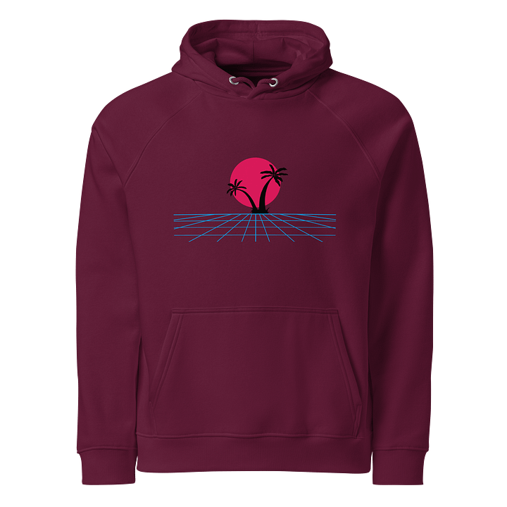 Retro Sun Palm Eco Hoodie product image (1)