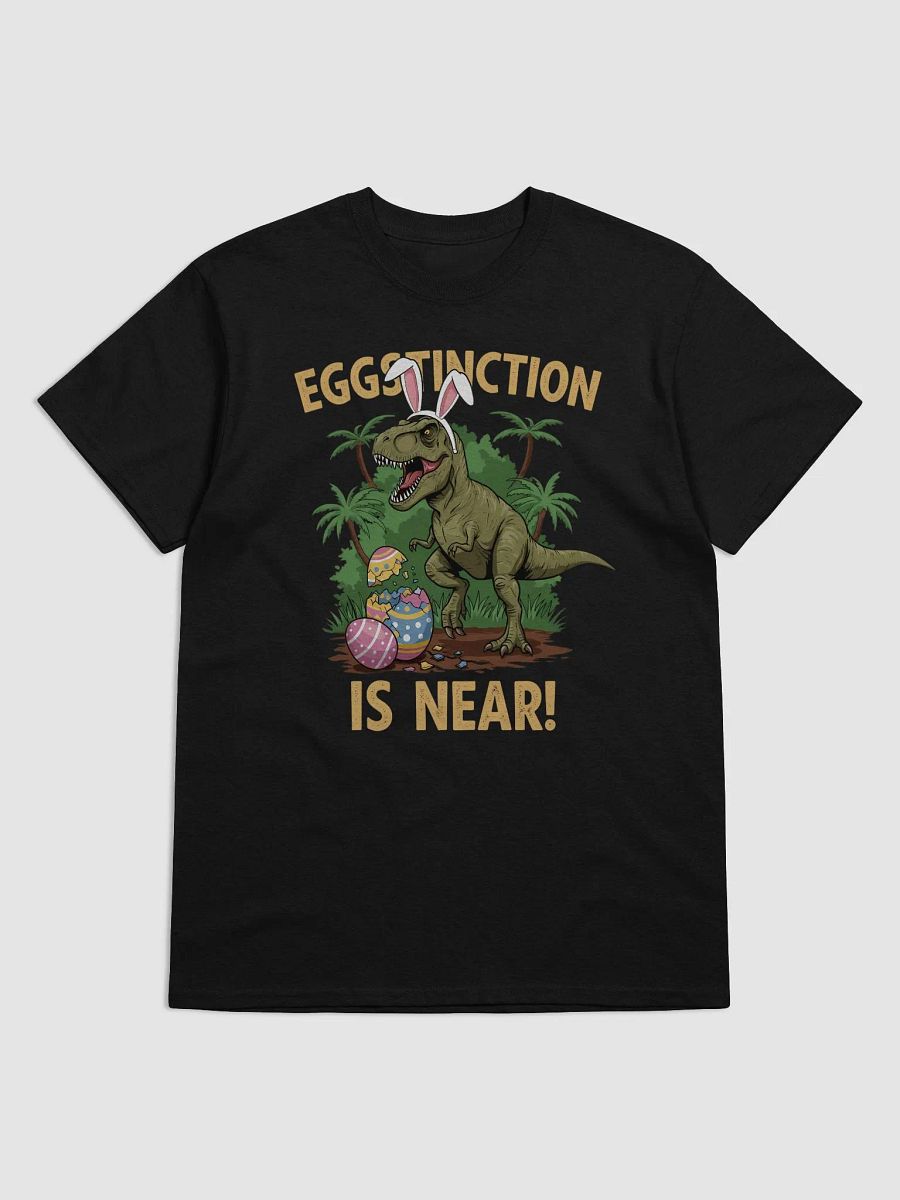 Funny Easter Dinosaur T-Shirt – Eggstinction Is Near product image (2)