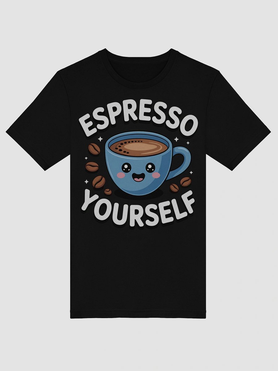 Espresso Yourself Cartoon Coffee Cup T-Shirt product image (49)
