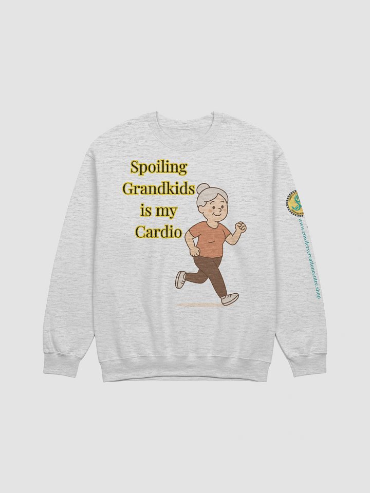 Spoiling Grandkids is my Cardio (Female) Gildan Classic Crewneck Sweatshirt Light Colors product image (2)