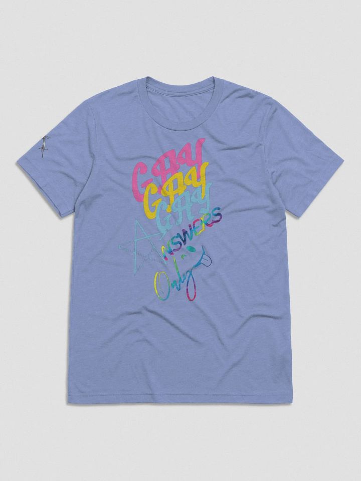 Gay Answers Only Triblend T-shirt product image (3)