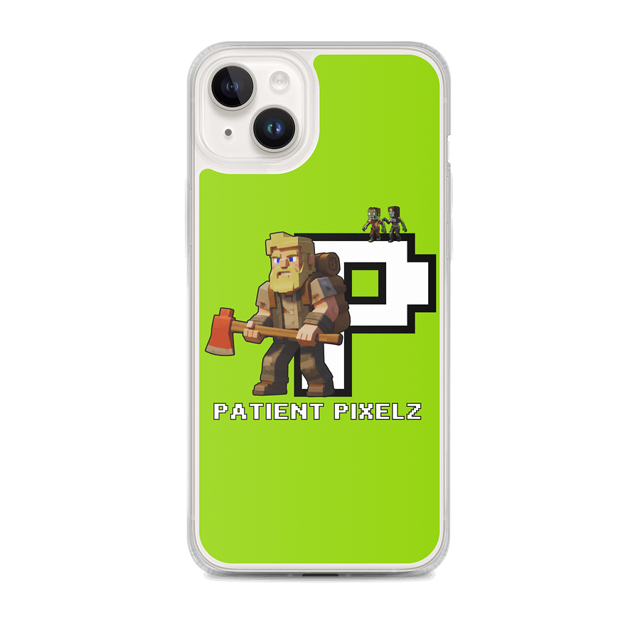 Patient PixelZ P Logo iPhone® MagSafe® Case (Neon Green) product image (1)