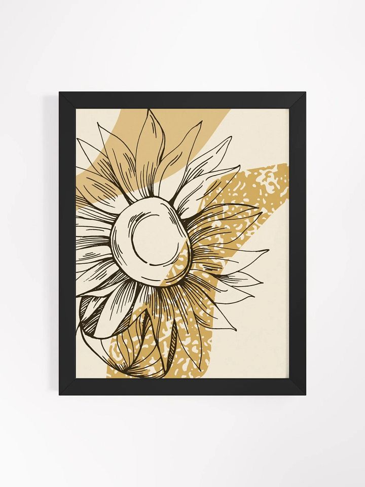 Minimalist Sunflower Framed Poster product image (11)