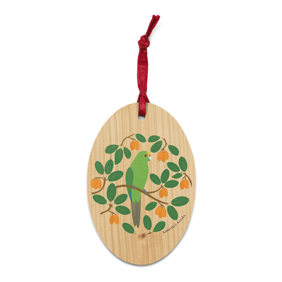 Kākāriki in Karaka Wooden Ornament product image (2)