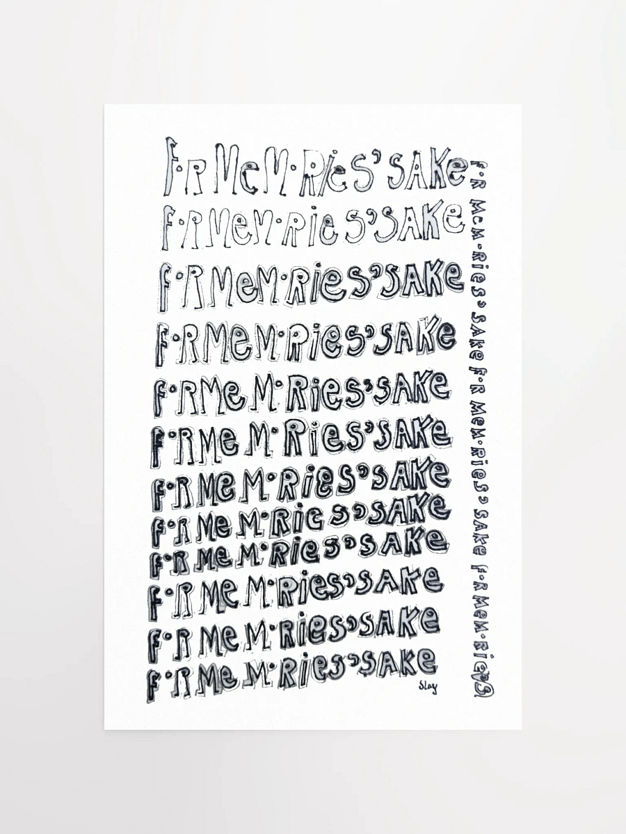 For Memories' Sake Print product image (5)