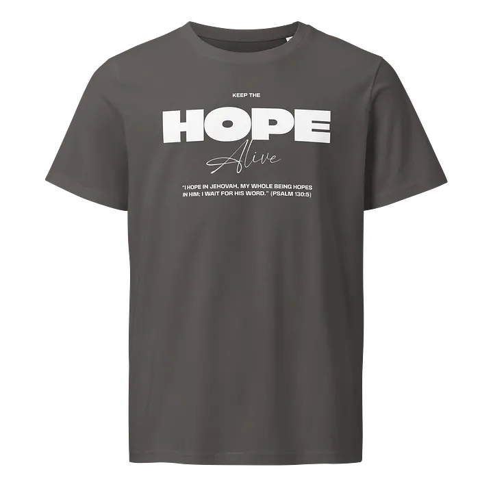 "Hope in Jehovah" Psalm 130:5 Unisex Organic Combed Cotton T-Shirt product image (1)