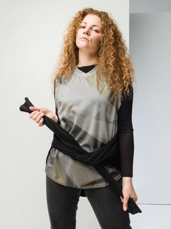 Geometric Fusion Recycled Basketball Jersey product image (1)
