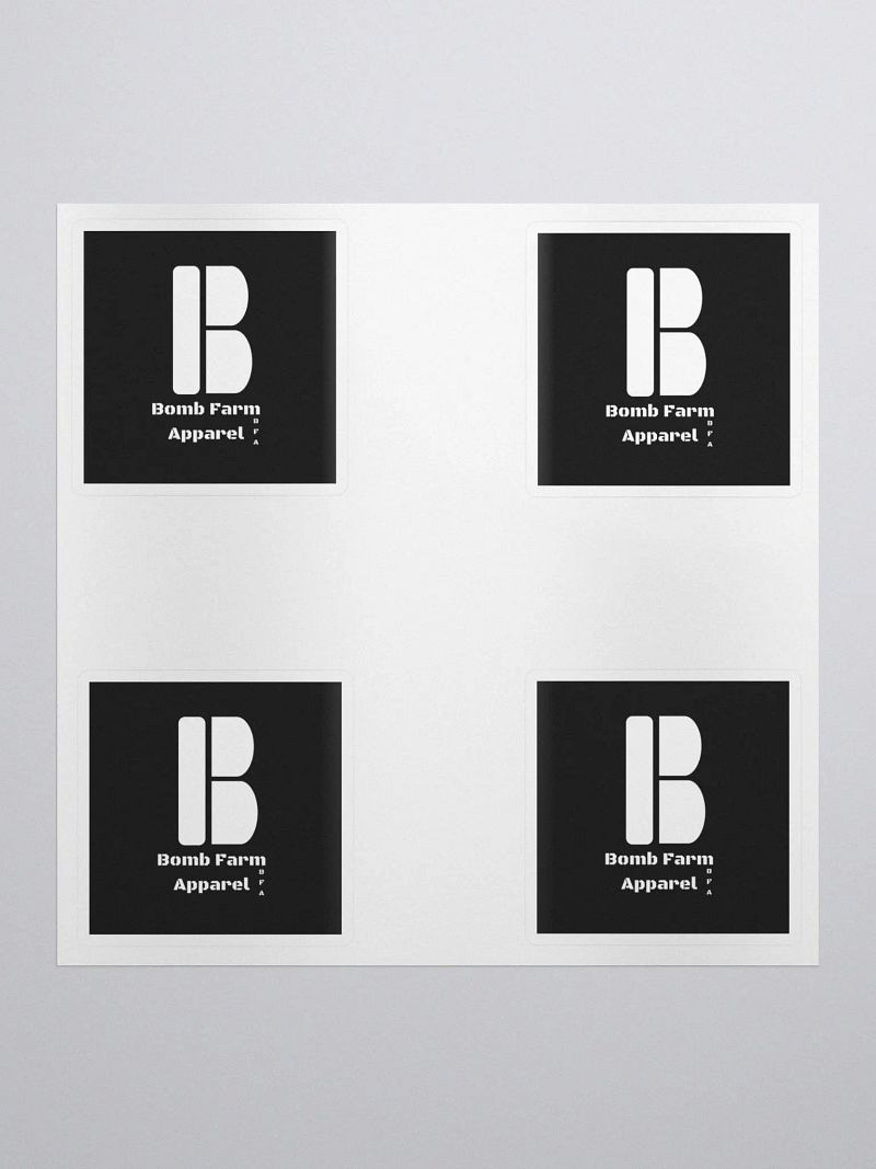 Bomb Farm Apparel Stickers