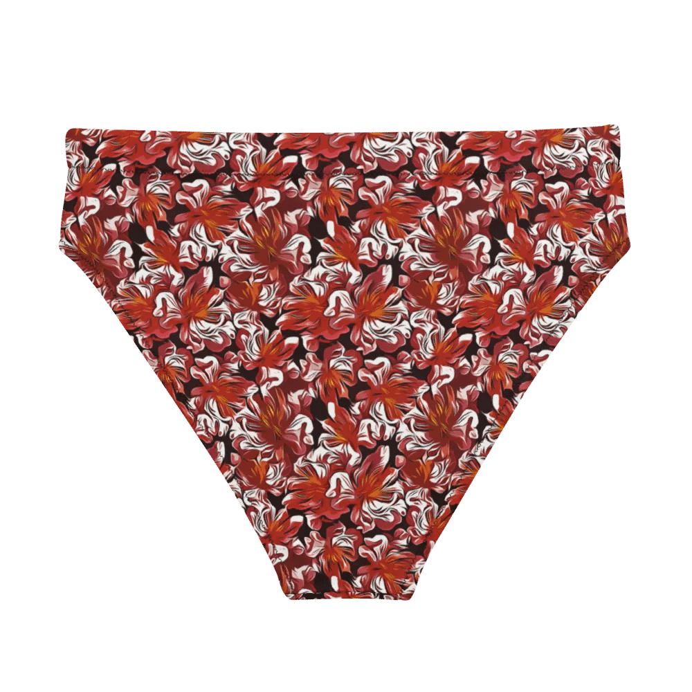 Fire Flower | Recycled High Waisted Bikini Bottom product image (6)