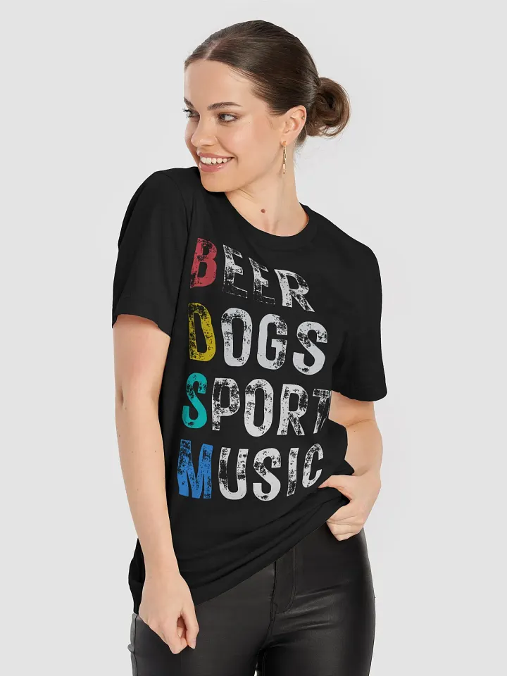 Funny Beer Dogs Sports Music T-Shirt – Perfect for Party And Game Day product image (2)