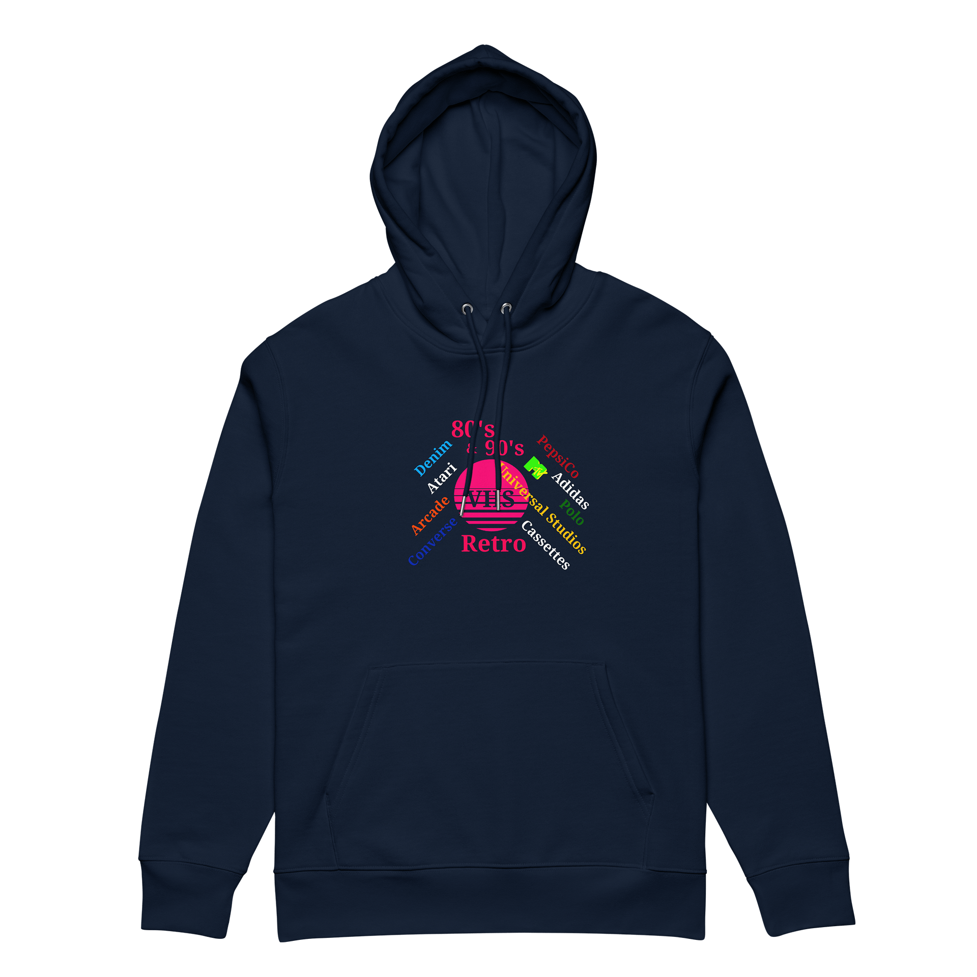 Retro Nostalgia VHS Circle Unisex Hoodie product image (5)