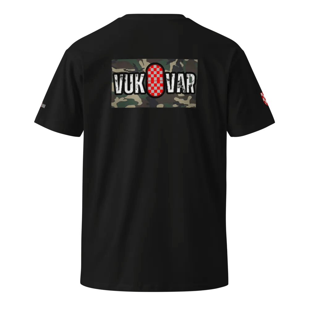 VUKOVAR Shield Distressed Ušivani Logotipi T-Shirt product image (1)