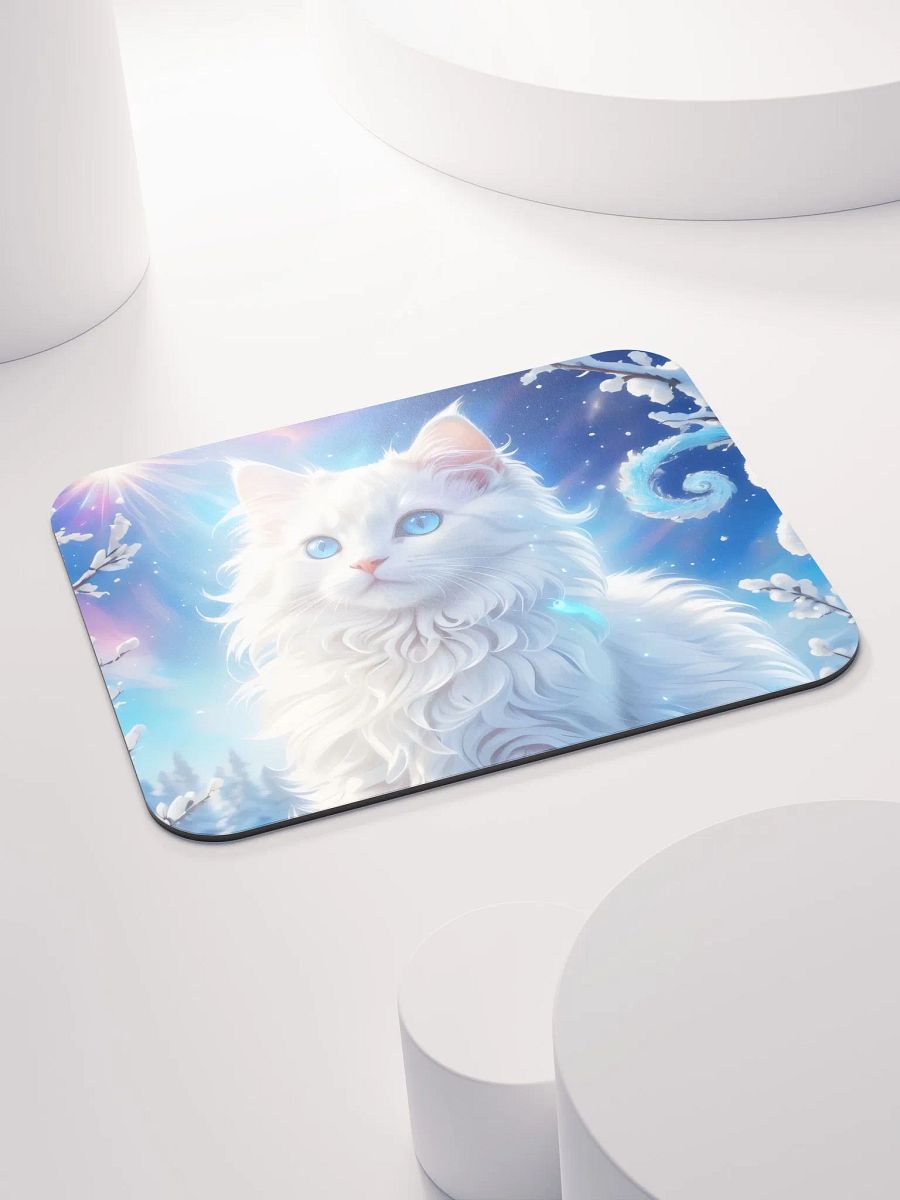 The Fluffiest Winter Kitten Mouse Pad product image (5)